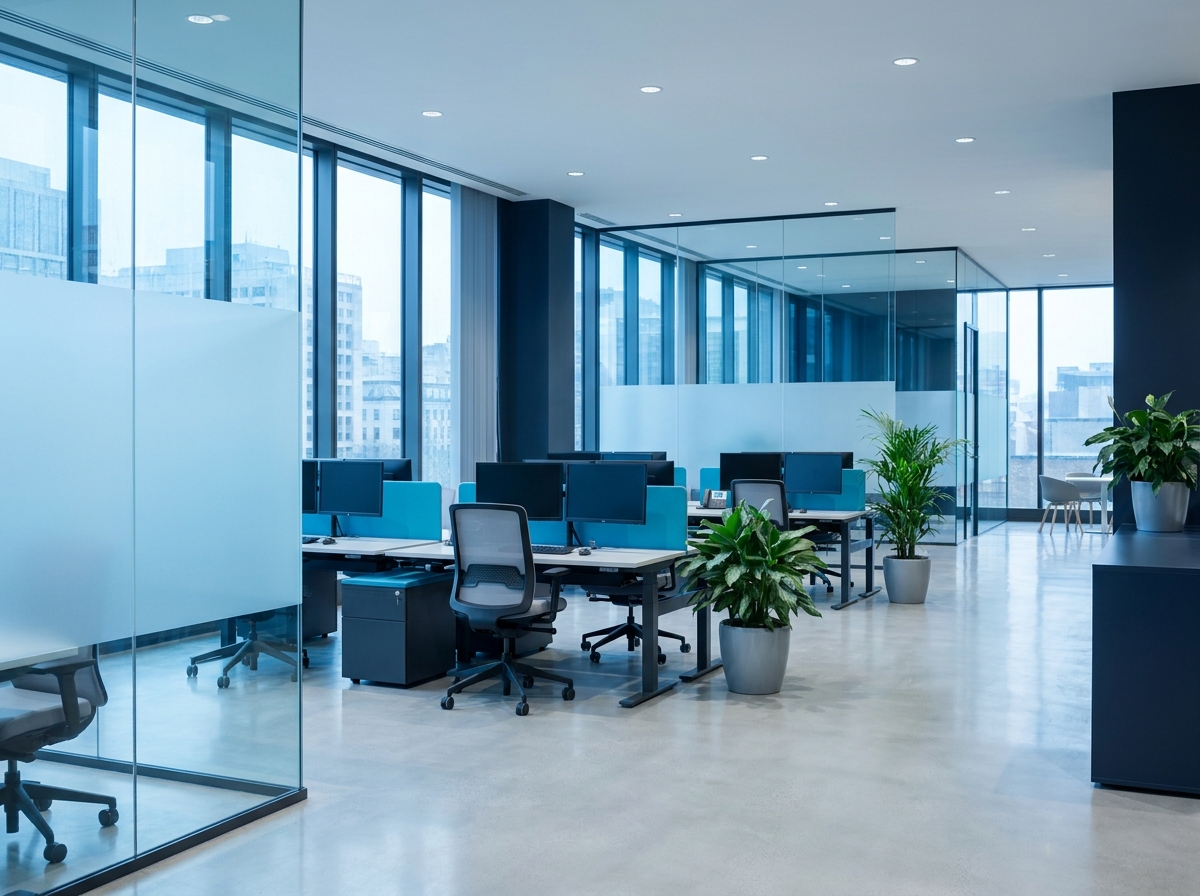 Clean, professional commercial interior