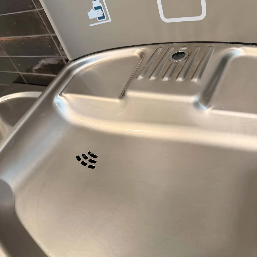 After cleaning: Drinking Fountain