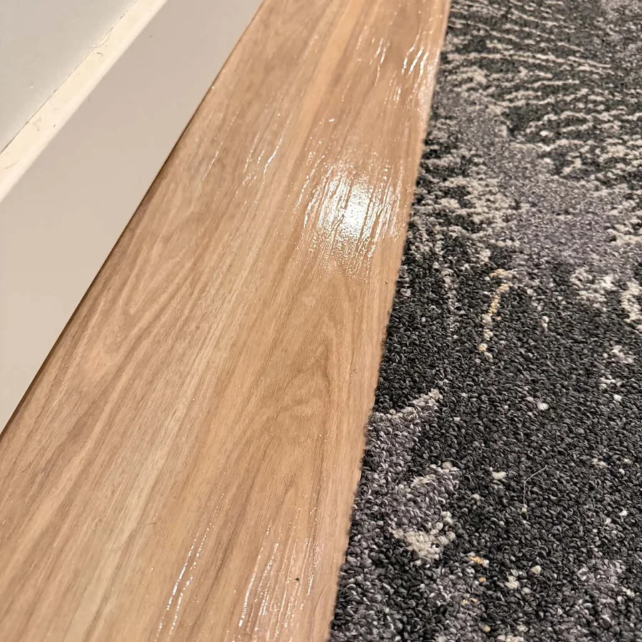 After cleaning: Floor & Carpet Edge Detail