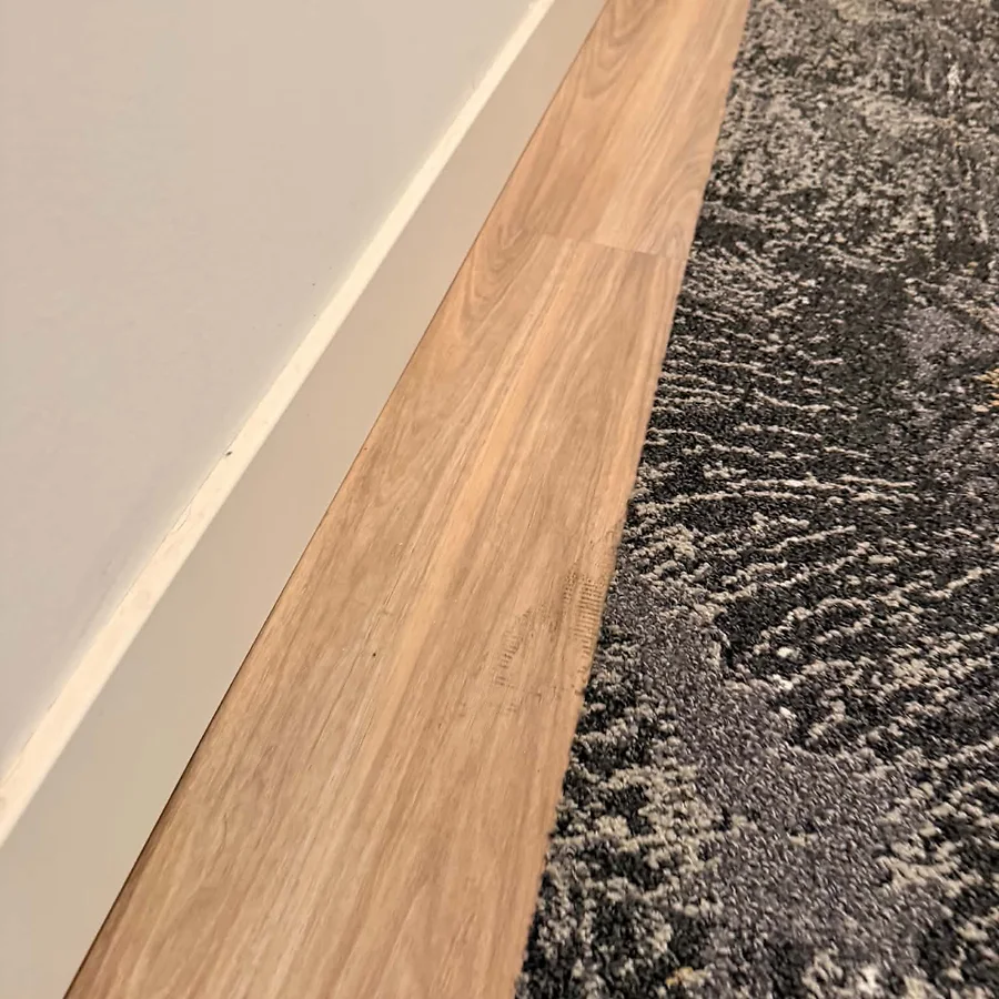 Before cleaning: Floor & Carpet Edge Detail